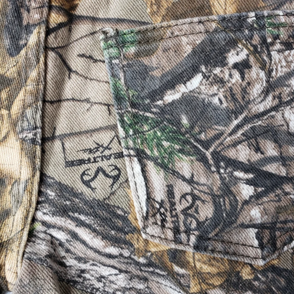 Realtree Youth Forest Camo Cotton Camping Outdoor Unisex Jean Pants XTRA Wash 8